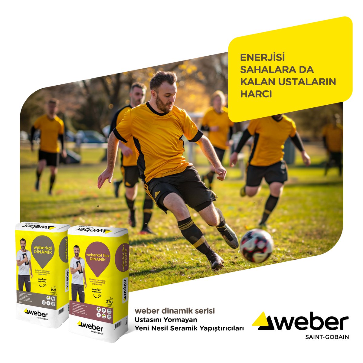 Ustasını yormayan weber DİNAMİK serisi ile vaktin spora da kalsın! ⚽ ​

#weber #weberdinamikserisi #seramikyapıştırıcılar