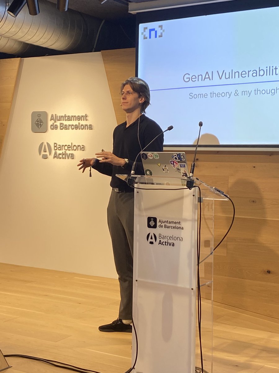 🥷🏼 No cON Name. Hacking & IT Security conference (@noconname) on Twitter photo #AI real world examples of vulnerabilities are shown by <a href="/_pkusik/">Paweł Kusiński</a> when we combine AI + user input, in #cybersecurity #track of #ncn2k24 #AI real world examples of vulnerabilities are shown by <a href="/_pkusik/">Paweł Kusiński</a> when we combine AI + user input, in #cybersecurity #track of #ncn2k24