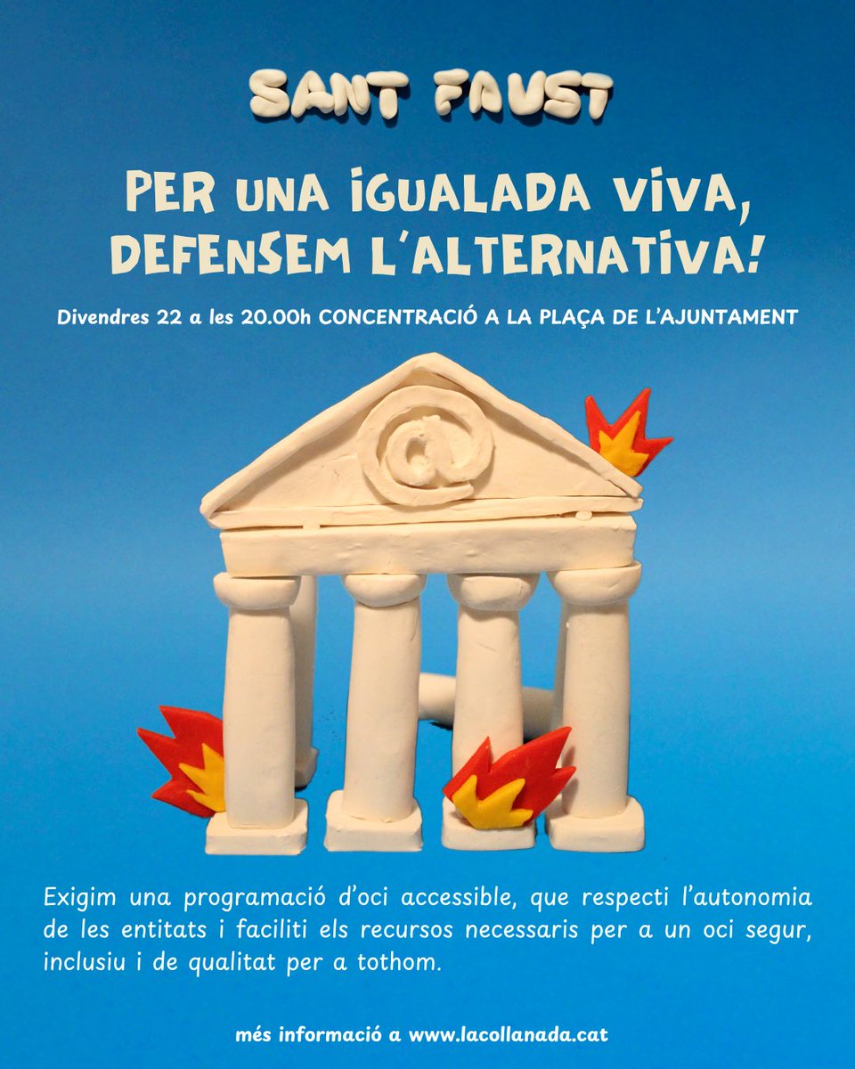📢 PER UNA IGUALADA VIVA, DEFENSEM L’ALTERNATIVA!
Les festes majors alternatives són un espai de trobada, cultura popular i resistència. Durant +20 anys, hem lluitat per oferir una alternativa a l’oci convencional, però les nostres necessitats continuen sent ignorades. 🧵⬇️