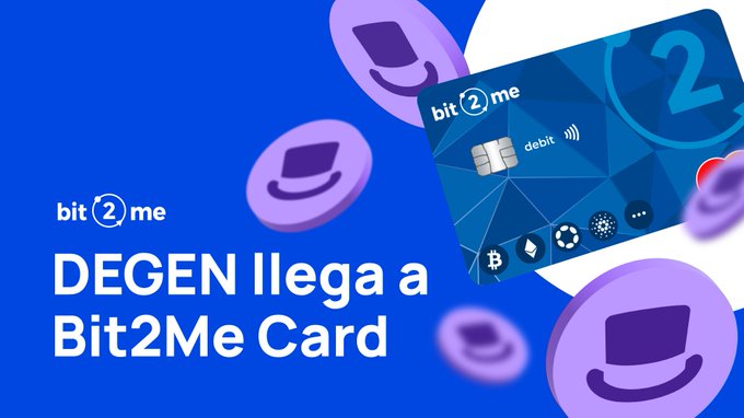 Bit2Me Expands Payment Solutions with DEGEN Token Integration and Mastercard Partnership
