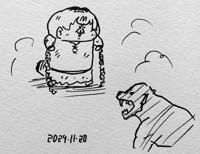 毛のないヒヒと闘う古代ローマ時代のサーバルちゃん 