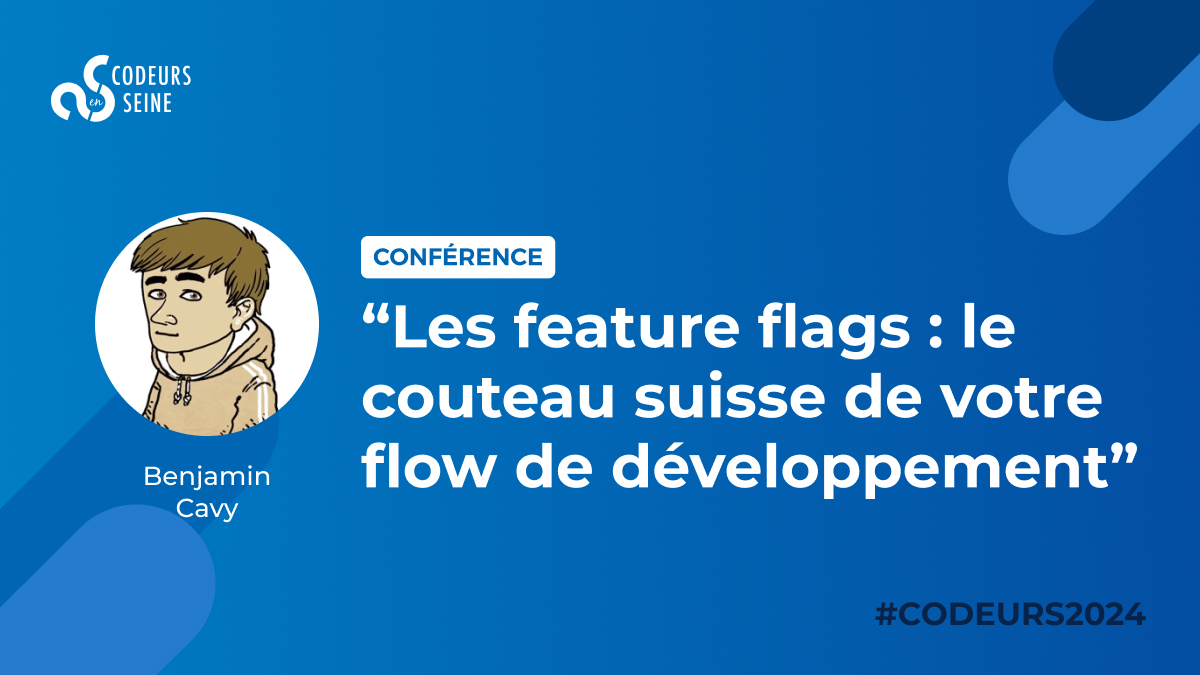 codeursenseine's tweet image. 🔧 [09h50 - Salle A ]
⚠️ Conférence &quot;Model Mitosis&quot; de @josianchevalier &amp;amp; Julien Topçu @julientopcu remplacée par :
&quot;Les Feature Flags : le couteau suisse de votre flow de développement&quot; par @benjamincavy
#Codeurs2024 #FeatureFlags #DevFlow
👉 codeursenseine.com/2024/programme