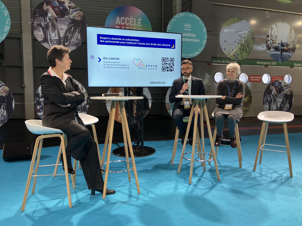 Eric Louche présente le SPSTN (Service de
Prévention et de Santé au Travail National) : le futur service de médecine du travail pour le secteur de l'emploi à domicile, qui sera lancé en 2025 #santé