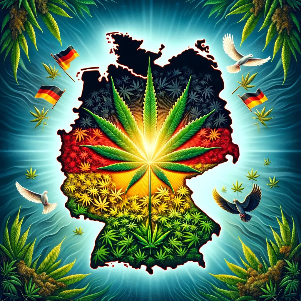 DreiCann's tweet photo. Deutschland hat #Cannabis entkriminalisiert. Und das wird auch so bleiben 🥦 Bild AI-generiert und damit gemeinfrei 😉 https://t.co/7ZshQ1uREV