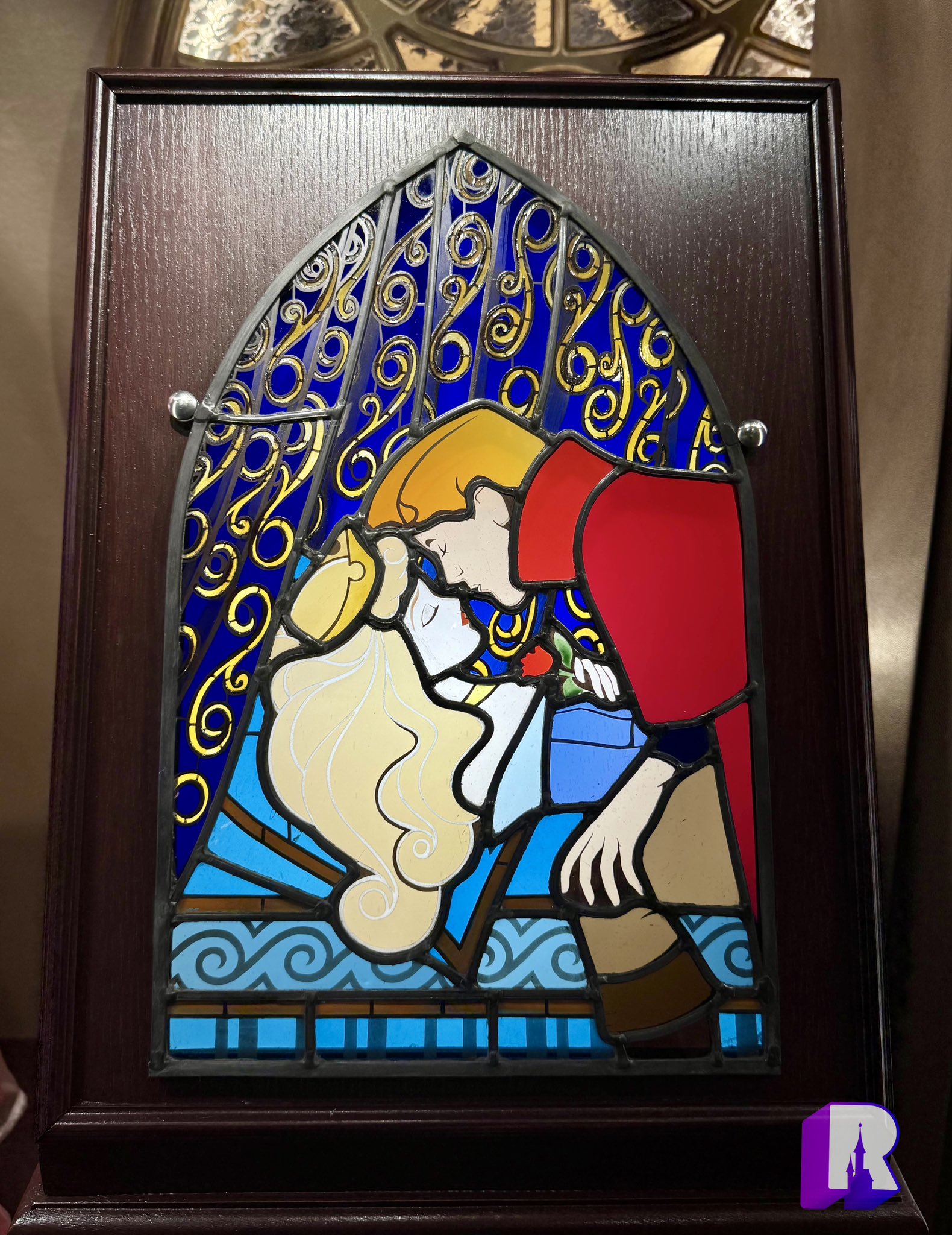 Sleeping Beauty Stained Glass Design Disney Inspired Princess Sleeping