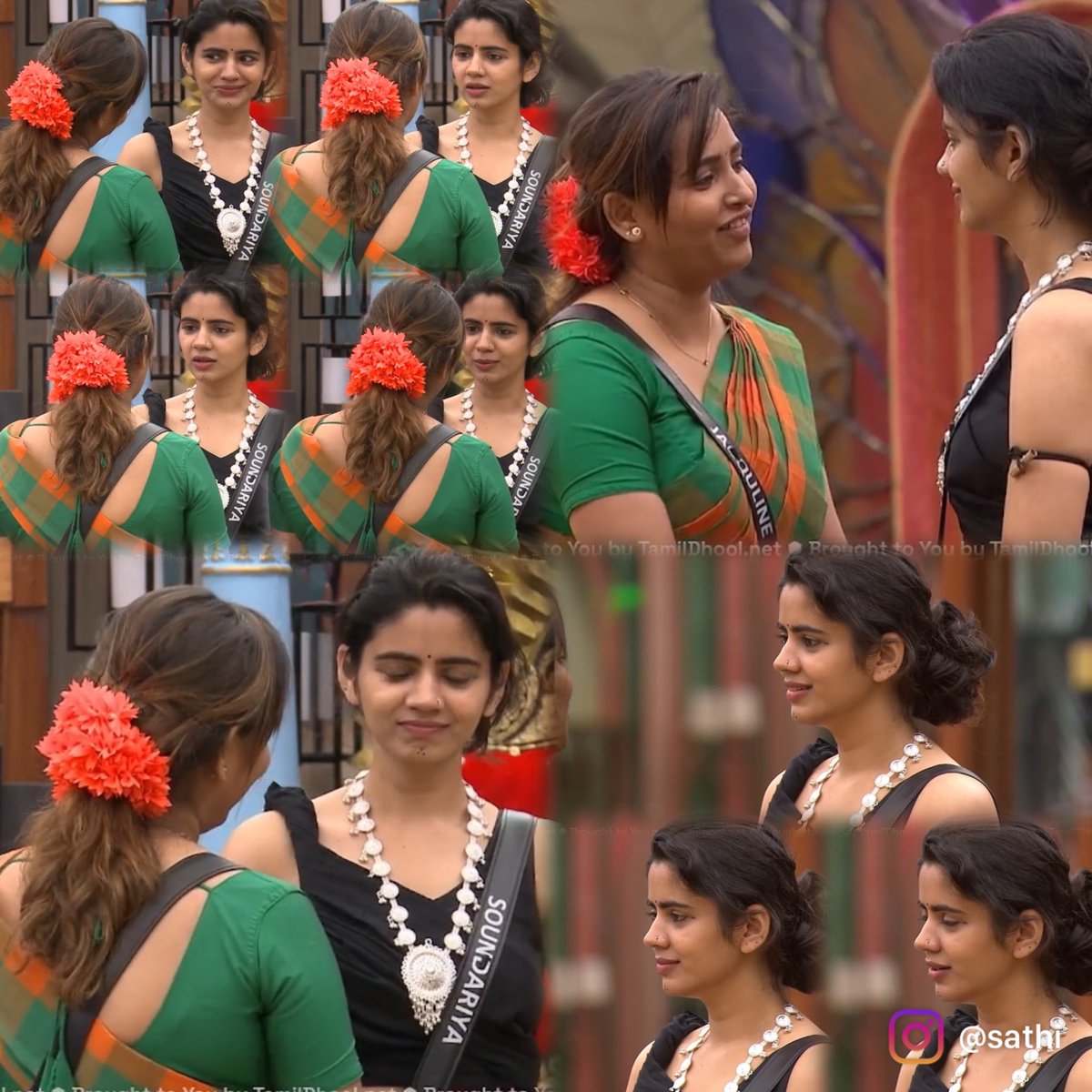 This frame 😻😍❤️

#Jacquline &amp; #Soundarya 

#BiggBossTamil8 
#BiggBossSeason8Tamil