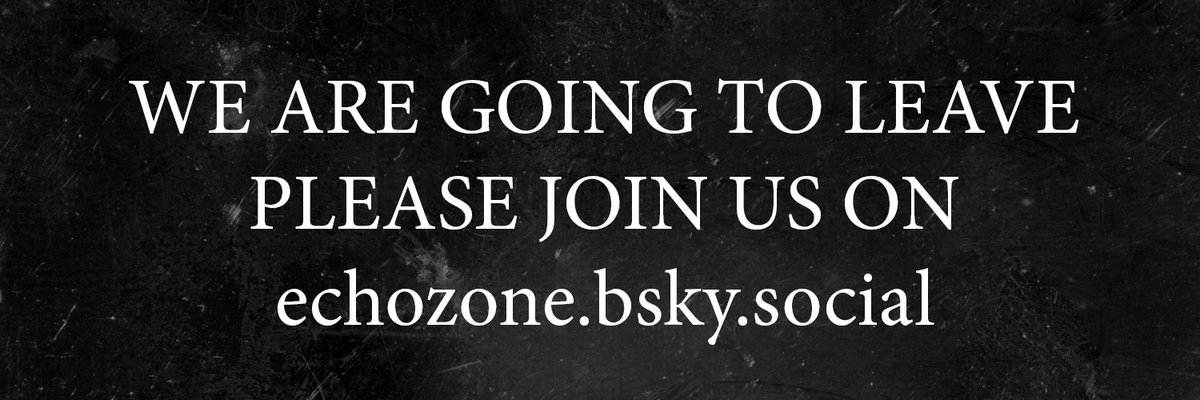 Echozone (@echozonelabel) on Twitter photo we are going to leave this platform very soon. we are going to leave this platform very soon.