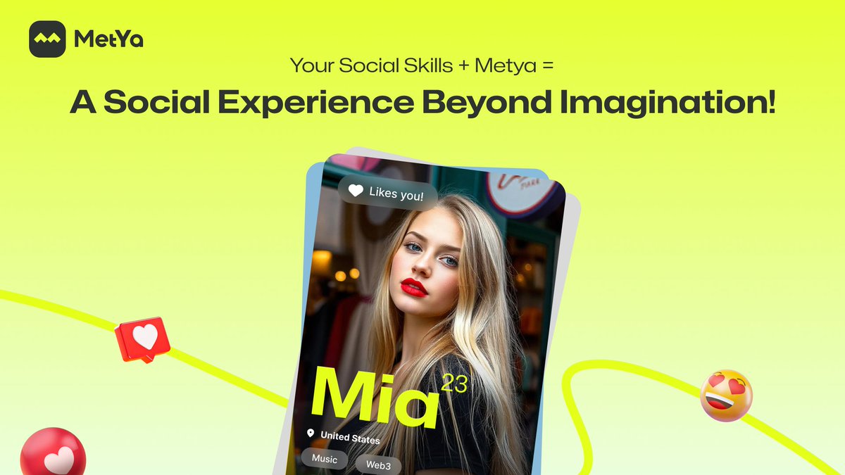 mybxcom's tweet photo. Whether you’re a Web2 influencer or a Web3 explorer, Metya is your playground to grow, connect, and profit. 🌍 Dive in and create your own story today! 🚀

#Metya #Web3 #SocialFi #AI #DatingFi #Ton #DePIN #MeAi #Match https://t.co/LsnumvSn83
