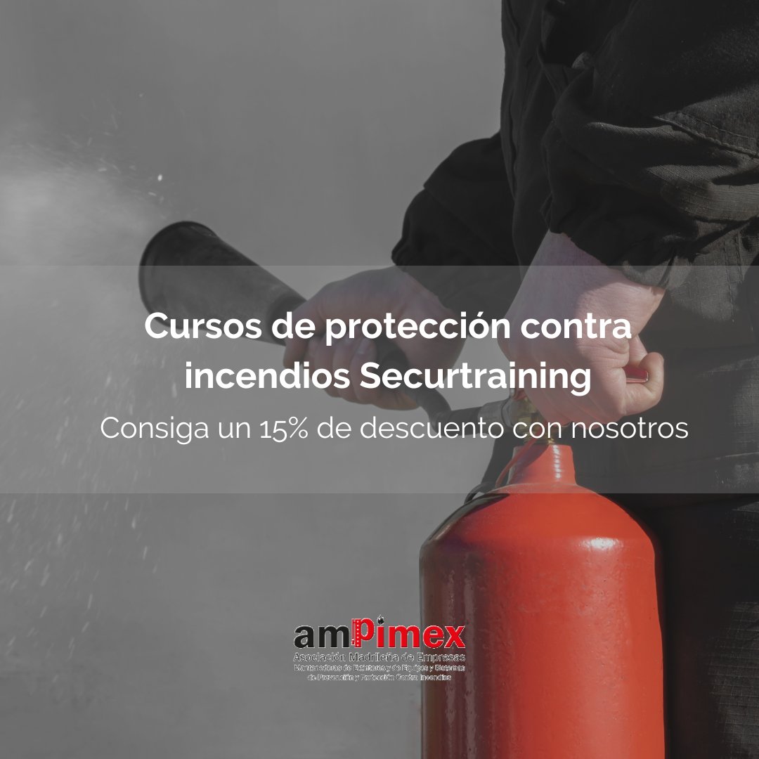 ¿Es usted asociado de #Ampimex y quiere hacer un curso sobre Protección Contra Incendios (PCI)? Ahora, podrá beneficiarse de un 15% de descuento en los cursos de formación profesional sobre PCI que imparte Securtraining. 

ow.ly/uEYi30pSZYP

#Ampimex #CursoProtección