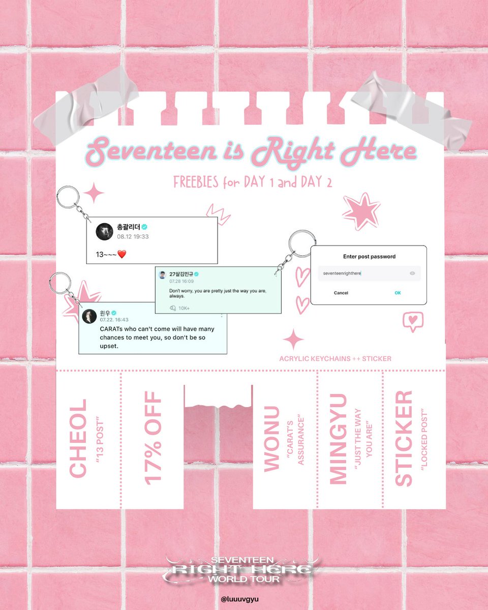 luuuvgyu's tweet photo. 𐙚˙⋆.˚ ᡣ𐭩 seventeen is right here in bulacan freebies 𐙚 

additional: 

team svt fan and mini svt baby button pin ｡𖦹°‧⭑.ᐟ  

❀: january 18-19, 2025  
❀: mbf, like &amp; rt (limited qty)  
❀: strictly 1:1

#SEVENTEEN_RIGHT_HERE_IN_BULACAN #SEVENTEEN #freebies https://t.co/Zy0vMuMzE9