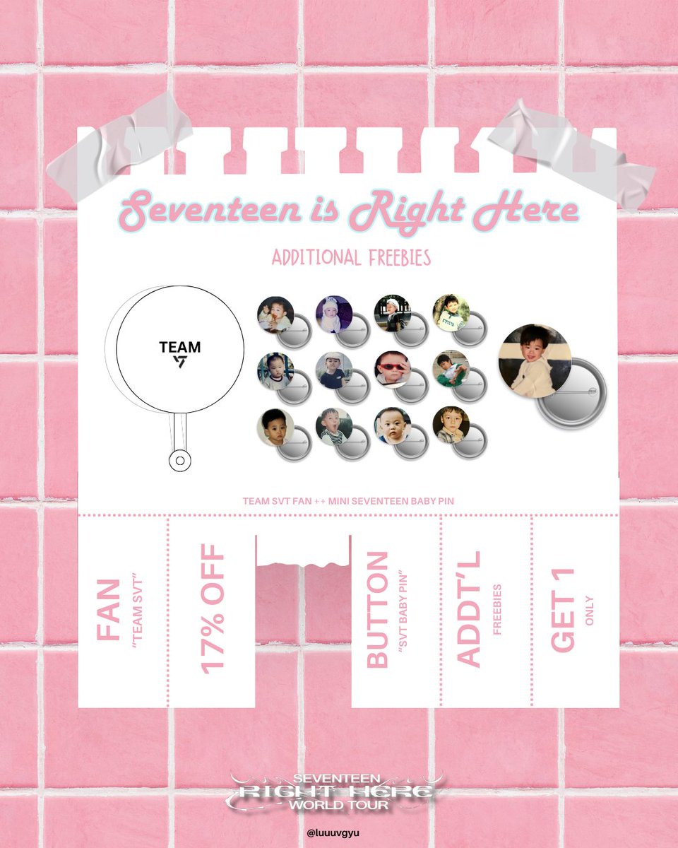 luuuvgyu's tweet photo. 𐙚˙⋆.˚ ᡣ𐭩 seventeen is right here in bulacan freebies 𐙚 

additional: 

team svt fan and mini svt baby button pin ｡𖦹°‧⭑.ᐟ  

❀: january 18-19, 2025  
❀: mbf, like &amp; rt (limited qty)  
❀: strictly 1:1

#SEVENTEEN_RIGHT_HERE_IN_BULACAN #SEVENTEEN #freebies https://t.co/Zy0vMuMzE9