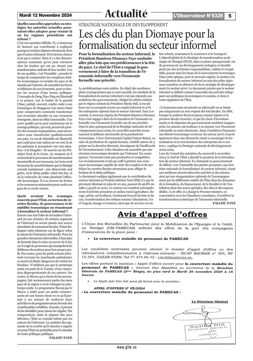 C'est quoi la transformation structurelle d'une économie ? Peut-on formaliser l'informel ? Pourquoi les champions nationaux de ce Park sont devenus des conglomérats jouant les premiers rôles à l'échelle internationale là ou ceux de Senghor n'ont pas survécu ? beaucoup de sujets