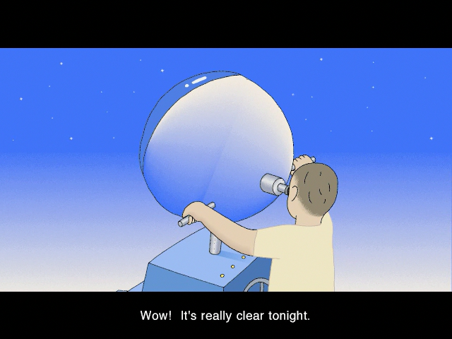 propositionalt's tweet photo. I'm pretty sure it was only ever released in Japan, but interestingly the 1994 Mac CDROM version of Tamura's Ginga no Uo: URSA minor BLUE has an English mode with a full translation of the story https://t.co/5nk62tWOSb