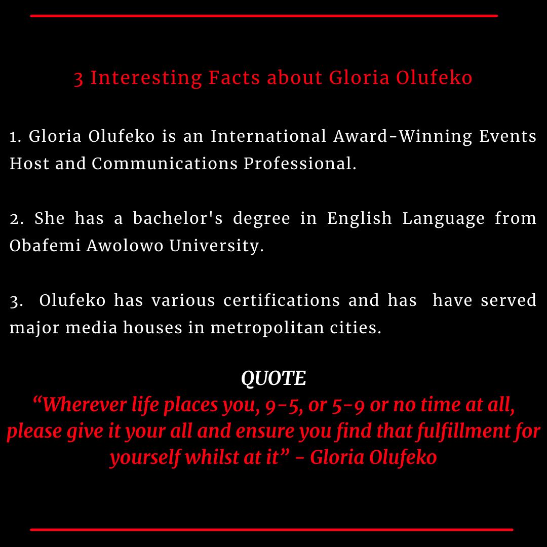 BusinessDayNg's tweet photo. Meet Businessday's Woman of the week, Gloria Olufeko - Event Host and Communications Professional.

Gloria Olufeko

#womanoftheweek #businessday https://t.co/a0lWHNB9tE
