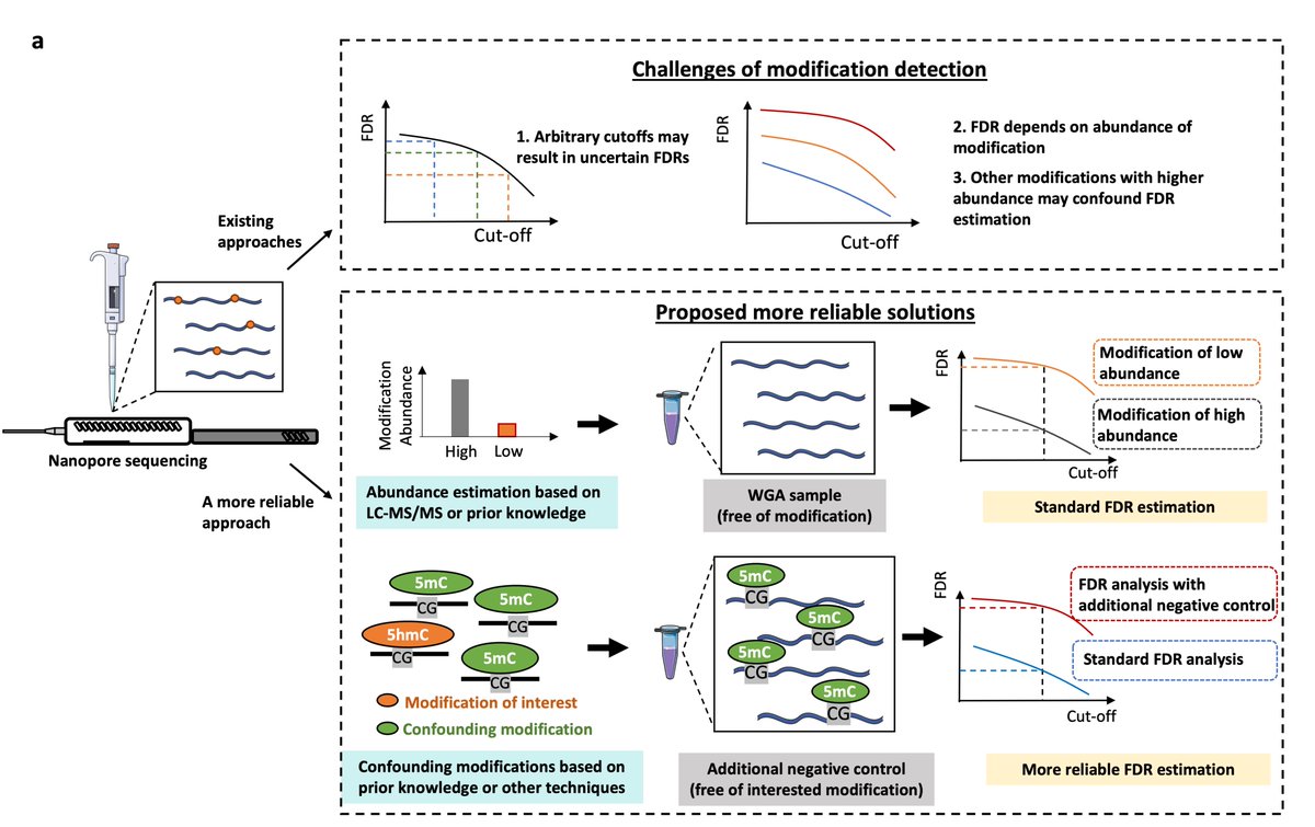 Gang Fang (@gangfang_1) on Twitter photo Preprint alert 🚨 Cautions in the use of <a href="/nanopore/">Oxford Nanopore</a> sequencing to map DNA modifications: officially reported “accuracy” ≠ reliable mapping in real applications.
We performed a critical assessment of nanopore sequencing (across different versions of models) for the detection of Preprint alert 🚨 Cautions in the use of <a href="/nanopore/">Oxford Nanopore</a> sequencing to map DNA modifications: officially reported “accuracy” ≠ reliable mapping in real applications.
We performed a critical assessment of nanopore sequencing (across different versions of models) for the detection of