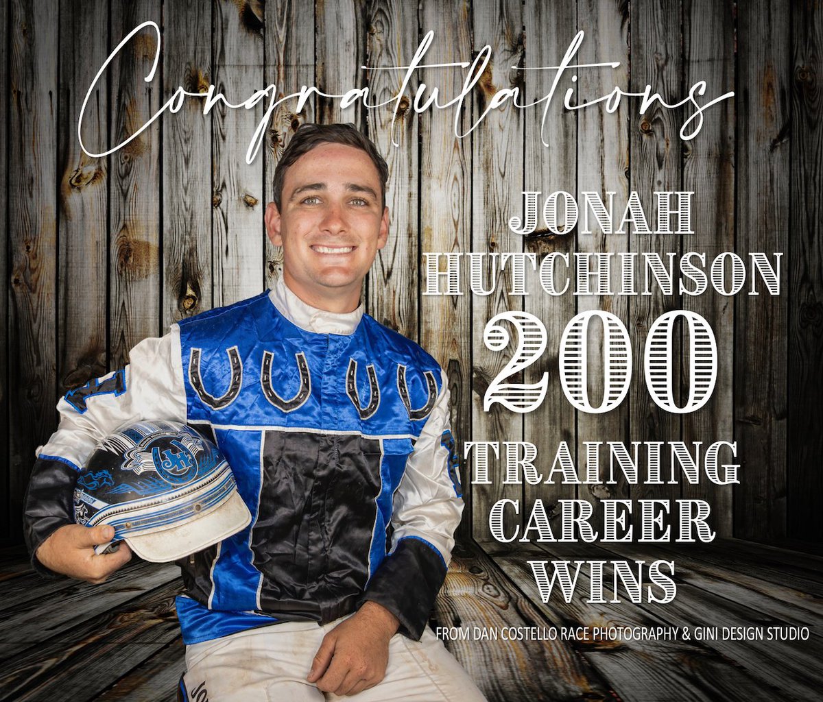 First starter Boston Beauty gives Jonah Hutchinson <a href="/PaigeBevan0299/">Paige Bevan</a>  his 200th training career win in race 7 tonight <a href="/TheCreekAlbion/">The Creek</a>