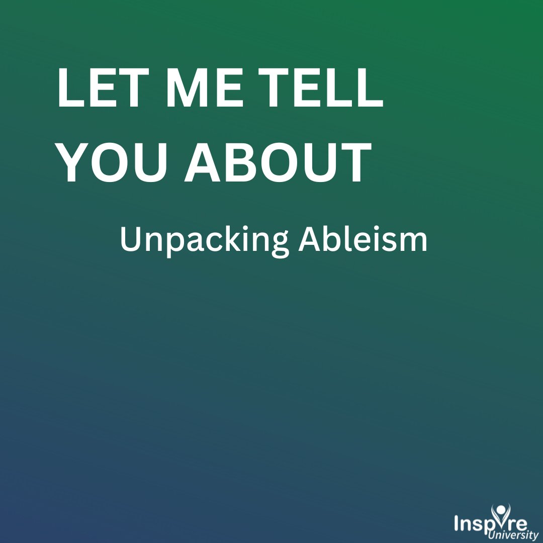 JonathanSlifka's tweet image. Please visit the blog section of my website jonslifka.com for my thoughts on unpacking ableism. #InspireU #DisabilityInclusion #DisabilityAction #InspirationalSpeaker #MotivationalSpeaker