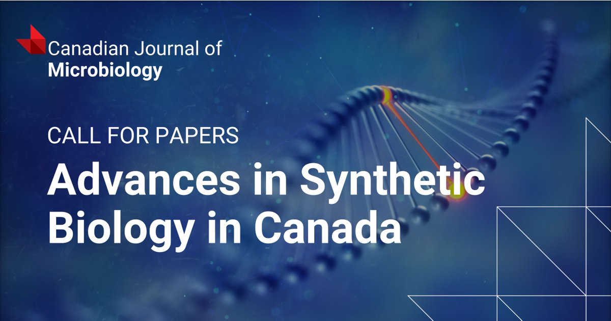 Canadian Science Publishing (@cdnsciencepub) on Twitter photo Contribute to the cutting-edge of #SynBio! <a href="/CanJMicrobio/">Canadian Journal of Microbiology</a> seeks reviews, original articles, and opinion pieces on topics incl. synthetic networks, DNA synthesis, and diagnostics. Be part of this exciting new collection: ow.ly/myPr50Sq97q <a href="/megatev/">David Edgell</a> <a href="/BogumilKaras/">Bogumil Karas</a> <a href="/CSM_SCM/">Canadian Soc. Micro.</a> Contribute to the cutting-edge of #SynBio! <a href="/CanJMicrobio/">Canadian Journal of Microbiology</a> seeks reviews, original articles, and opinion pieces on topics incl. synthetic networks, DNA synthesis, and diagnostics. Be part of this exciting new collection: ow.ly/myPr50Sq97q <a href="/megatev/">David Edgell</a> <a href="/BogumilKaras/">Bogumil Karas</a> <a href="/CSM_SCM/">Canadian Soc. Micro.</a>