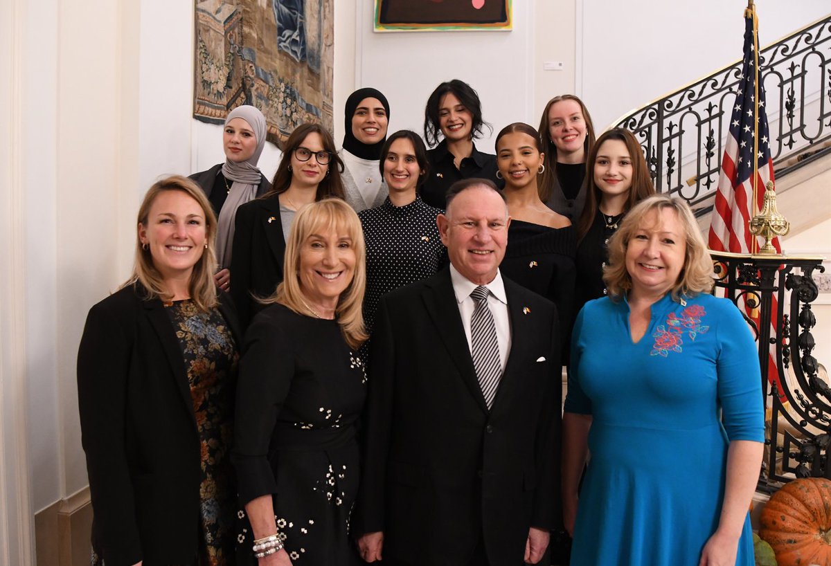 US Embassy Brussels (@usembbrussels) on Twitter photo Ambassador Adler hosted the Women in STEM Recognition Ceremony for the “STEM Exploratoria: Invent your Future” project by <a href="/green4girls/">greenlight for girls</a>. Inspiring remarks, a program video, & certificate presentations made it a memorable event. Best wishes to all participants! #WomenInSTEM Ambassador Adler hosted the Women in STEM Recognition Ceremony for the “STEM Exploratoria: Invent your Future” project by <a href="/green4girls/">greenlight for girls</a>. Inspiring remarks, a program video, & certificate presentations made it a memorable event. Best wishes to all participants! #WomenInSTEM