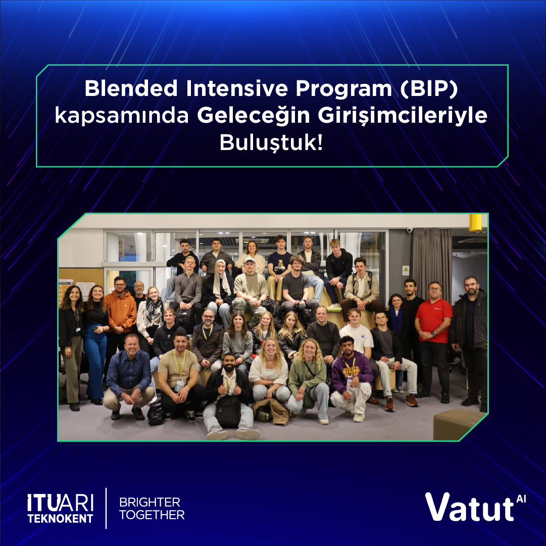 ariteknokent's tweet photo. Erasmus+ Blended Intensive Program (BIP) kapsamında geleceğin girişimcileri İTÜ ARI Teknokent’i ziyaret etti.

İTÜ Teknokentli firmamız Vatut’un kurucu ortağı Doç. Dr. Ali Efe İralı’nın danışmanlığında, Erasmus+ Blended Intensive Program (BIP) in Empowering Future Entrepreneurs kapsamında dünyanın dört bir yanından girişimci öğrenciler, öğretim üyeleri ve profesyonellerle bir araya geldik!

İstanbul Aydın Üniversitesi, UCLL University of Applied Sciences, Artevelde University of Applied Sciences, Avans Hogeschool, Rotterdam Business School, ISLA Instituto Politécnico de Gestão e Tecnologia, University of Alba Iulia, Latvian Academy of Culture, Global Entrepreneurship Network, PXL ve Businet iş birliğiyle düzenlenen bu programda, katılımcılar @itucekirdek ve @itumagnet girişimcilik ekosistemimizi yakından tanıma fırsatı buldu.

 Ekip arkadaşlarımız, inovasyon ve iş birliği fırsatlarını paylaşarak katılımcılara ilham verdi.

Birlikte öğreniyor, üretiyor ve girişimcilik ruhunu güçlendiriyoruz!

#Birlikteİleriye #iTÜÇekirdek #İTÜMagnet