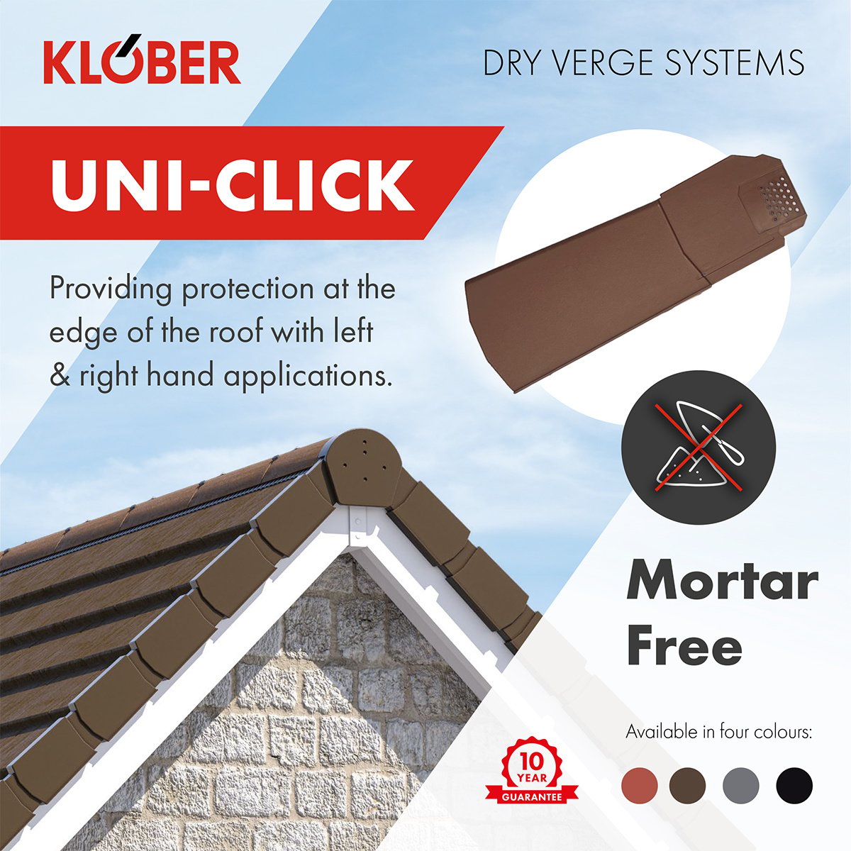 KloberLtd's tweet photo. Achieve a high-quality finish while protecting the roofline with Uni Click Dry Verge.

This video demonstrates how it can save time and reduce mess during installation and provide a secondary mechanical fix in accordance with BS 5534 - watch now!

Visit https://t.co/OxhxZdXvhN https://t.co/IszS5wqXr7