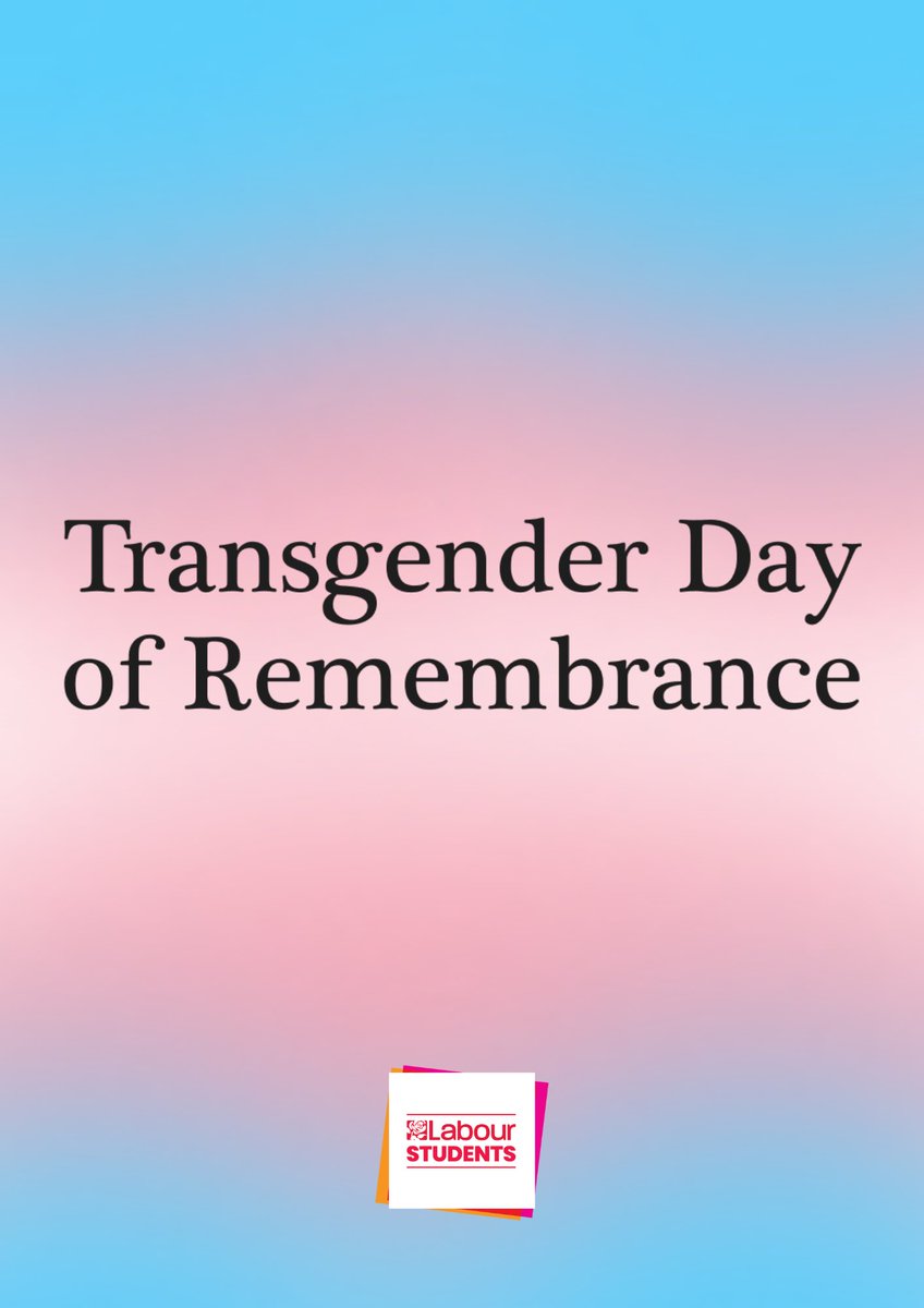 On trans day of remembrance, we remember those who have lost their lives to transphobic violence, and resolve to support those who face transphobia today.

We stand in support and solidarity, today and always, with the trans community.