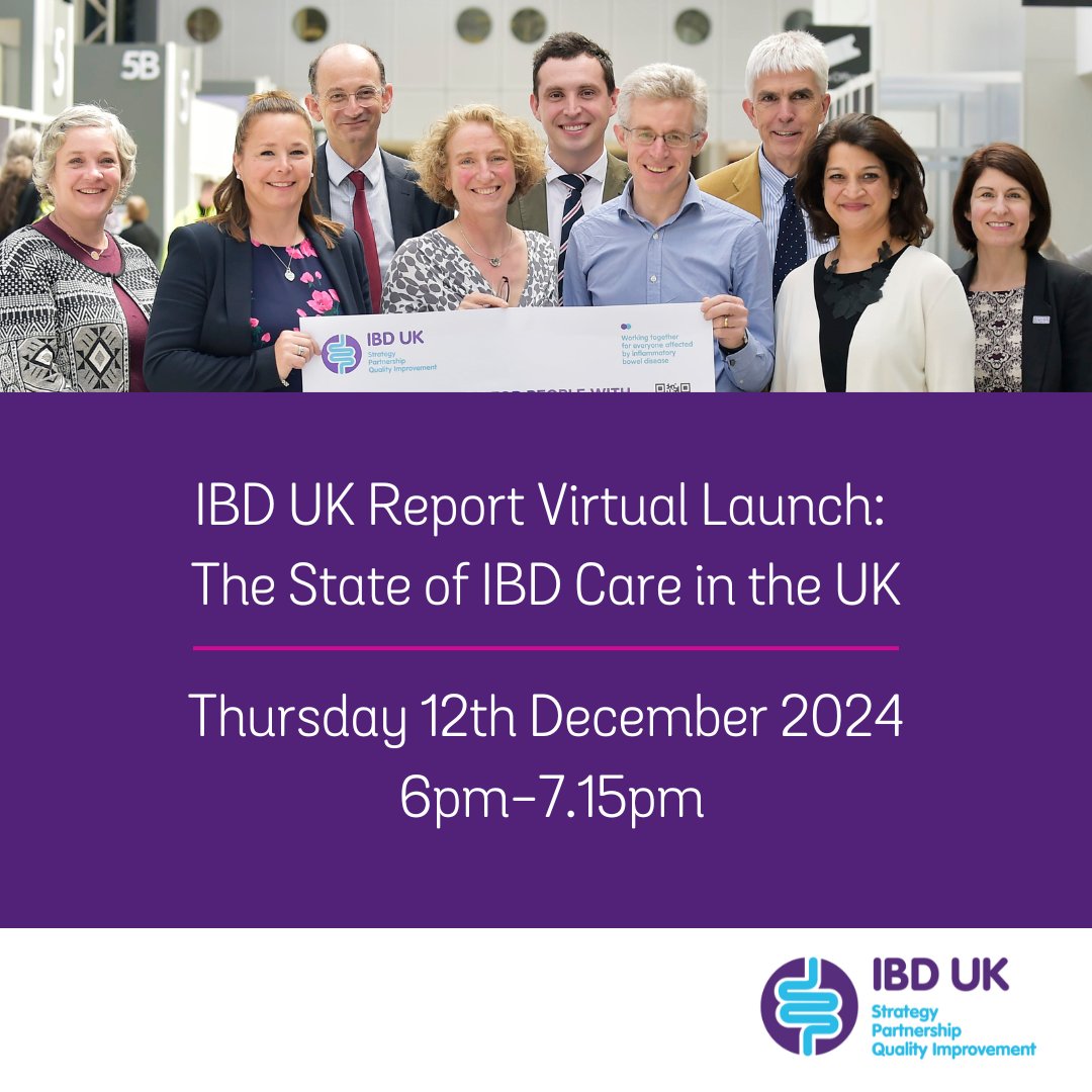 Crohn's & Colitis UK Health Services (@crohnscolitishs) on Twitter photo Join @IBDUKTeam and <a href="/CrohnsColitisUK/">Crohn's & Colitis UK</a> for the virtual launch of our new report: The State of IBD Care in the UK, Thurs 12 December, 6pm.
Hear key findings, actionable recommendations, best practice and the voice of lived experience.
Register here r1.dotdigital-pages.com/p/4XJ3-G8L Join @IBDUKTeam and <a href="/CrohnsColitisUK/">Crohn's & Colitis UK</a> for the virtual launch of our new report: The State of IBD Care in the UK, Thurs 12 December, 6pm.
Hear key findings, actionable recommendations, best practice and the voice of lived experience.
Register here r1.dotdigital-pages.com/p/4XJ3-G8L