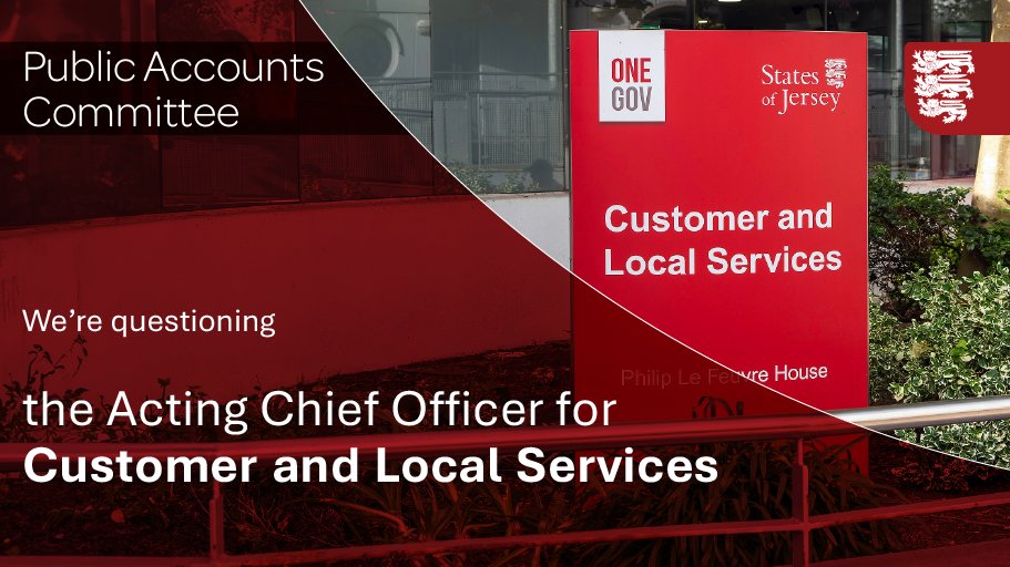 StatesAssembly's tweet image. The Public Accounts Committee will be holding a Public Hearing with the Acting Chief Officer of Customer and Local Services (CLS) today from 1pm - 2.30pm. 
 
The purpose of the Hearing will be to question the Acting Chief Officer of CLS about the Committee's review into how the…
