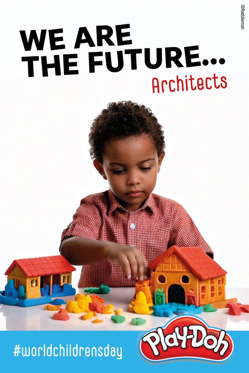 Jumping on this one today <a href="/OneMinuteBriefs/">One Minute Briefs ⏱️</a> One Minute Brief of the Day: 
Create posters to advertise #PlayDoh to celebrate #WorldChildrensDay #wearethefuture