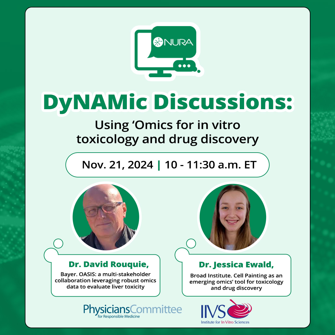 HESI (@hesi_global) on Twitter photo 🚀 Join us TOMORROW, Nov 21, 10-11:30 a.m. ET in a DyNAMic Discussion on "Using Omics in in vitro toxicology & drug discovery" with Dr. Rouquie & Dr. Ewald, experts from the #HESI OASIS Consortium.
#Webinar #Toxicology #DrugDiscovery <a href="/PCRM/">Physicians Committee</a>
ow.ly/rmRH50TOpcc 🚀 Join us TOMORROW, Nov 21, 10-11:30 a.m. ET in a DyNAMic Discussion on "Using Omics in in vitro toxicology & drug discovery" with Dr. Rouquie & Dr. Ewald, experts from the #HESI OASIS Consortium.
#Webinar #Toxicology #DrugDiscovery <a href="/PCRM/">Physicians Committee</a>
ow.ly/rmRH50TOpcc
