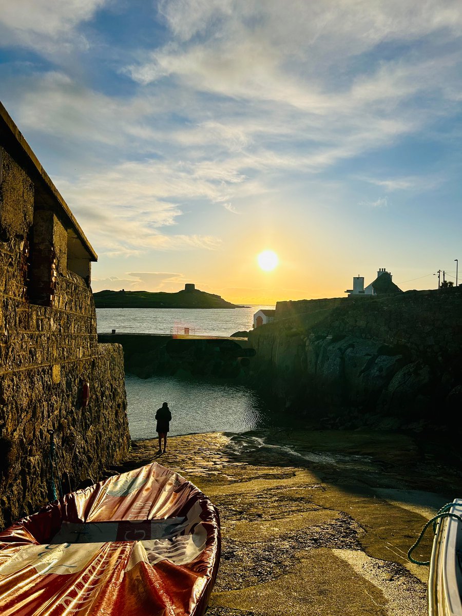 The harbour this morning at crazy o’clock… 🏊‍♀️🥶 #Colliemore #Dalkey