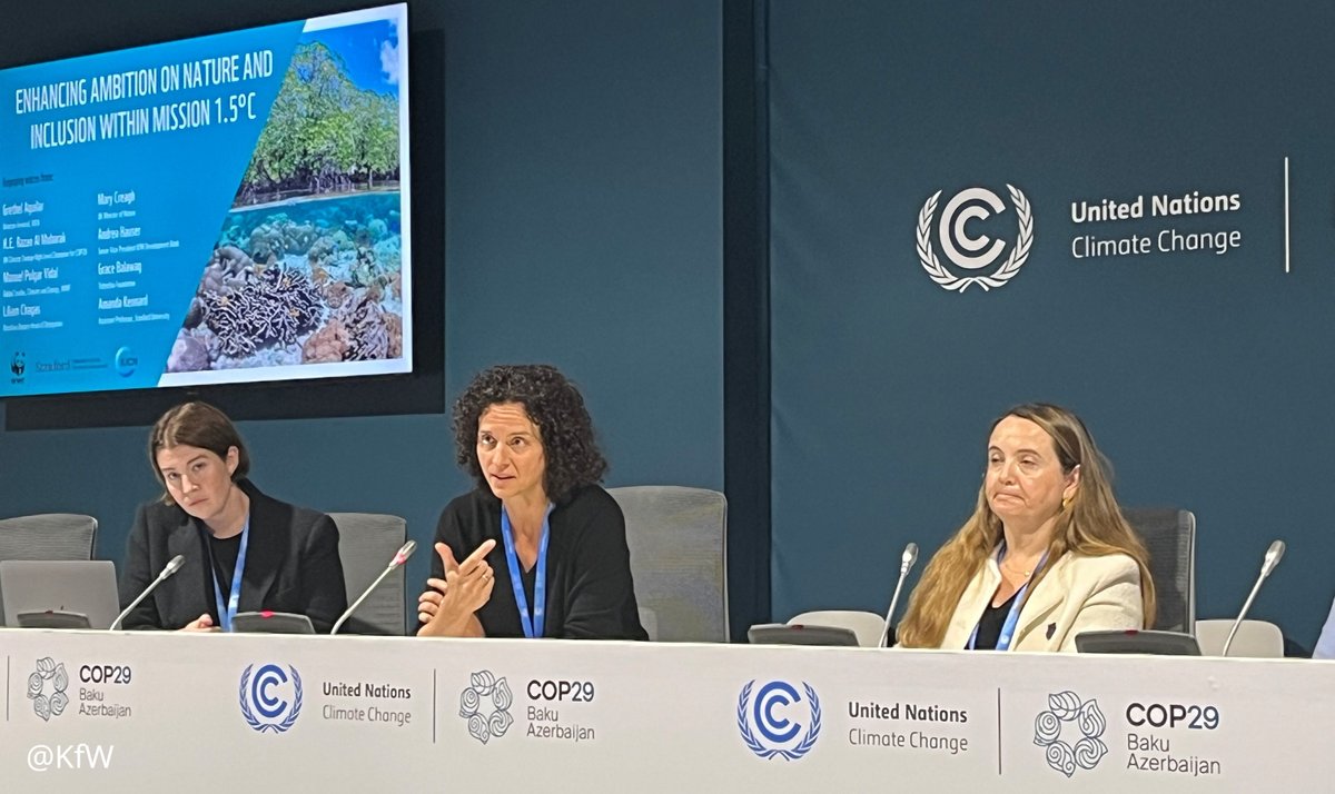KfW (@kfw_int) on Twitter photo ποΈ Panel <a href="/COP29_AZ/">COP29 Azerbaijan</a>: 'How can nature be integrated within Mission 1.5Β°Cβ? π <a href="/KfW_FZ/">KfW Entwicklungsbank</a> pointed out "We must keep up the pace in protecting areas and integrate the protection of #biodiversity in all of our project concepts wherever we can". #COP29 More ποΈ kfw.de/International-β¦ ποΈ Panel <a href="/COP29_AZ/">COP29 Azerbaijan</a>: 'How can nature be integrated within Mission 1.5Β°Cβ? π <a href="/KfW_FZ/">KfW Entwicklungsbank</a> pointed out "We must keep up the pace in protecting areas and integrate the protection of #biodiversity in all of our project concepts wherever we can". #COP29 More ποΈ kfw.de/International-β¦
