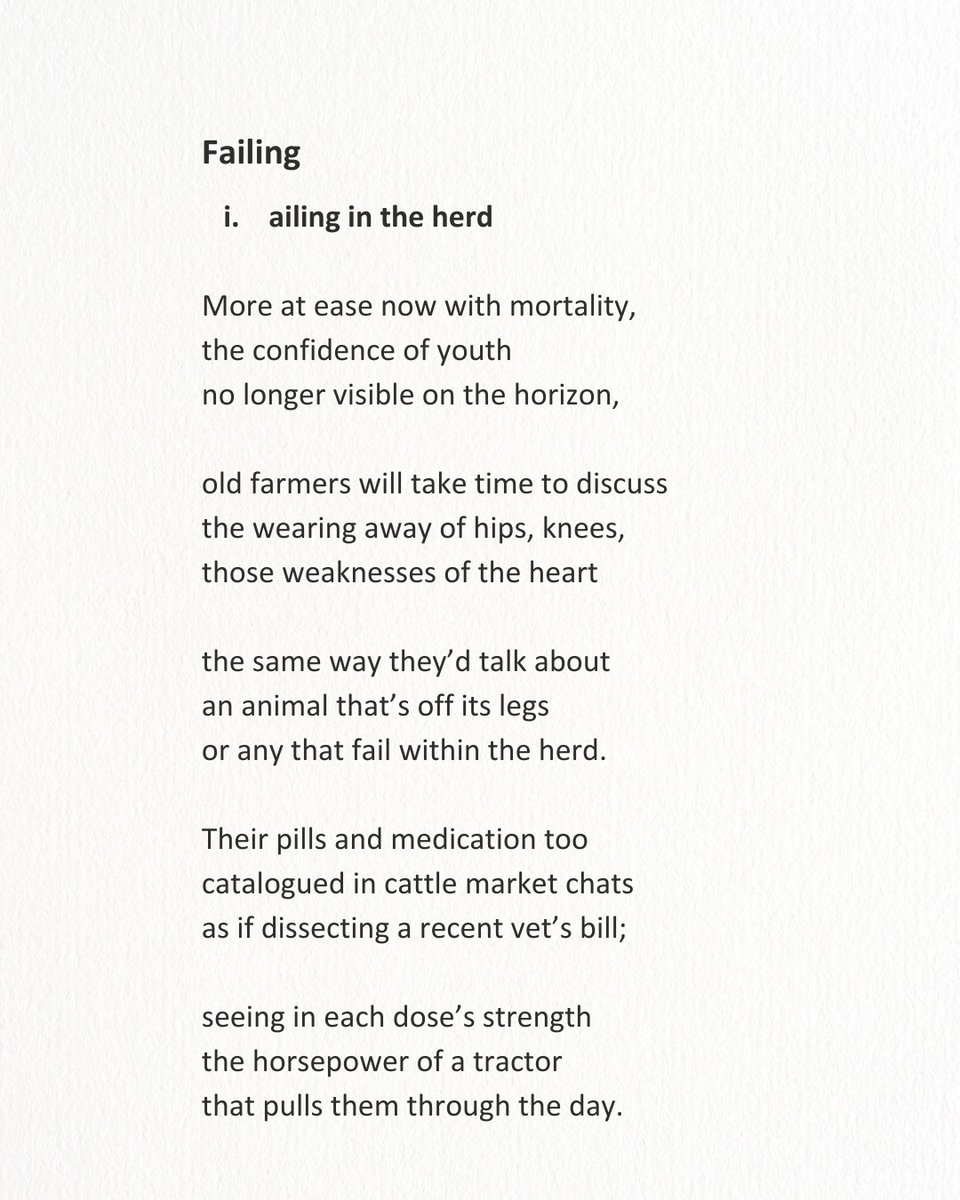 This is the first of a sequence of nine poems raising awareness of farmers' health issues
The RSABI offers free practical, financial, and emotional support for farming families who are struggling Please support them by sharing this poem and donating today justgiving.com/campaign/jimca…