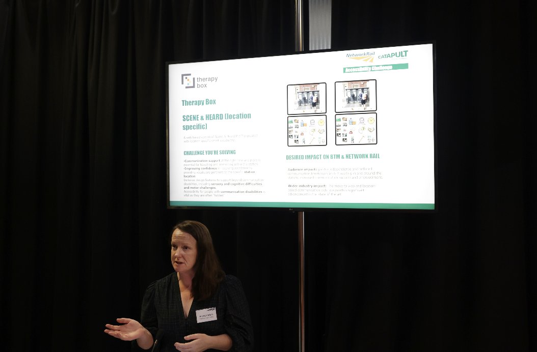Rebecca Bright MBE (@rebecca_bright1) on Twitter photo In the coming months, <a href="/CPCatapult/">Connected Places Catapult</a> will support <a href="/TherapyBox/">Therapy Box</a> as part of the Station Innovation Zone โa multi-million-pound programme at Bristol Temple Meads in partnership with Network Rail. We hope to pilot a location-specific version of Scene & Heard cp.catapult.org.uk/news/eight-innโฆ In the coming months, <a href="/CPCatapult/">Connected Places Catapult</a> will support <a href="/TherapyBox/">Therapy Box</a> as part of the Station Innovation Zone โa multi-million-pound programme at Bristol Temple Meads in partnership with Network Rail. We hope to pilot a location-specific version of Scene & Heard cp.catapult.org.uk/news/eight-innโฆ