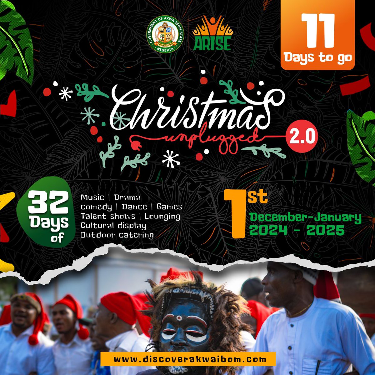 danbaward101's tweet photo. Explore our various native cuisines 
Explore our rich cultural heritage 
Explore our unique homemade songs 

Anticipate a Christmas like no other. 

It is 11 Days to #ChristmasUnplugged2 https://t.co/iFiFPm2n5A