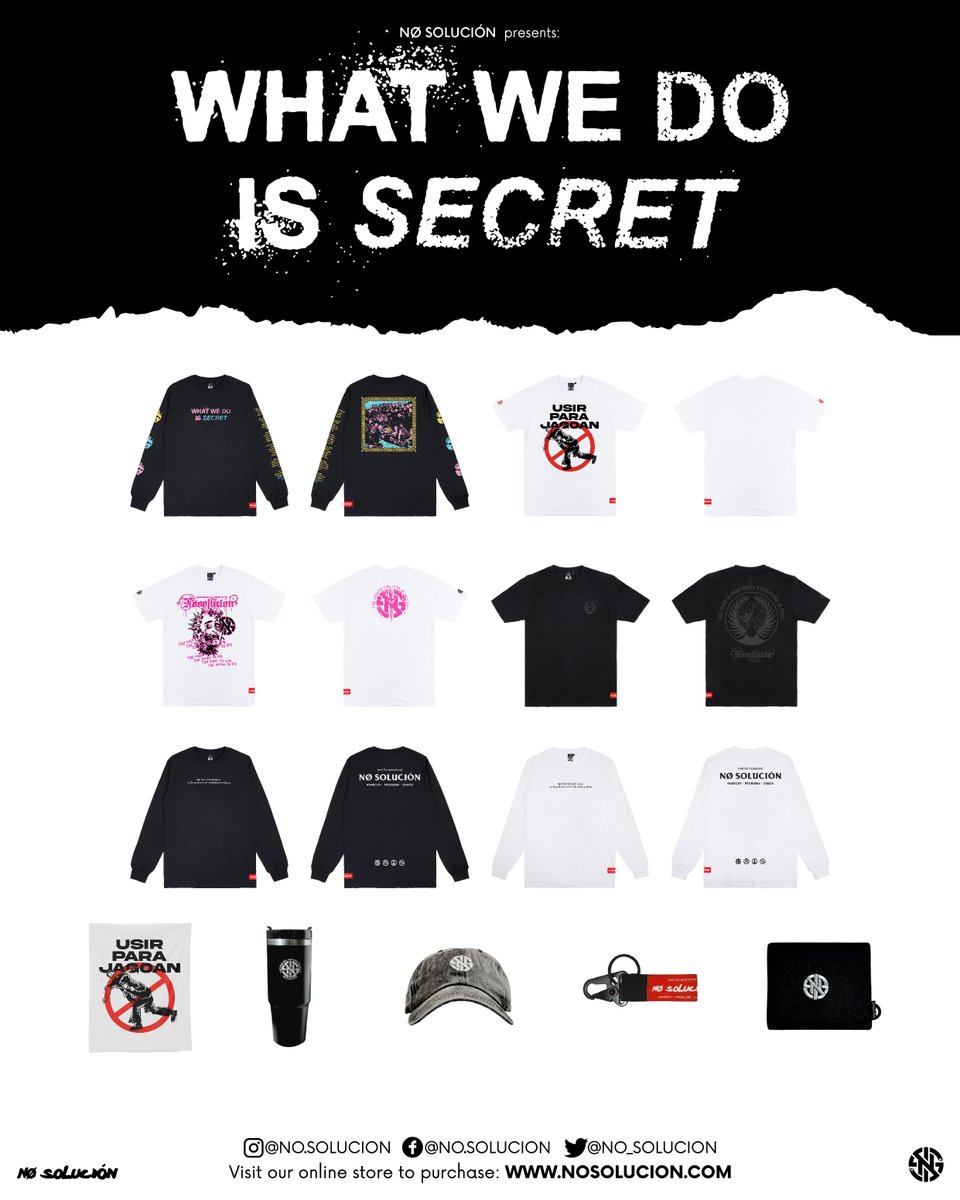 Our latest collection, WHAT WE DO IS SECRET is now available online and offline.
🌐nosolucion.com
📍1st Floor, Lot 63, Block K, Lorong Plaza Utama, Alamesra, 88400, Kota Kinabalu
