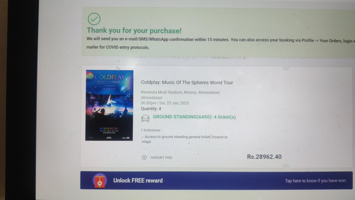 varun_karun's tweet photo. @ArpitGhoghari Selling one 

Not a scalper

I got Coldplay tickets that's why I am selling https://t.co/e7UzHJGx1W