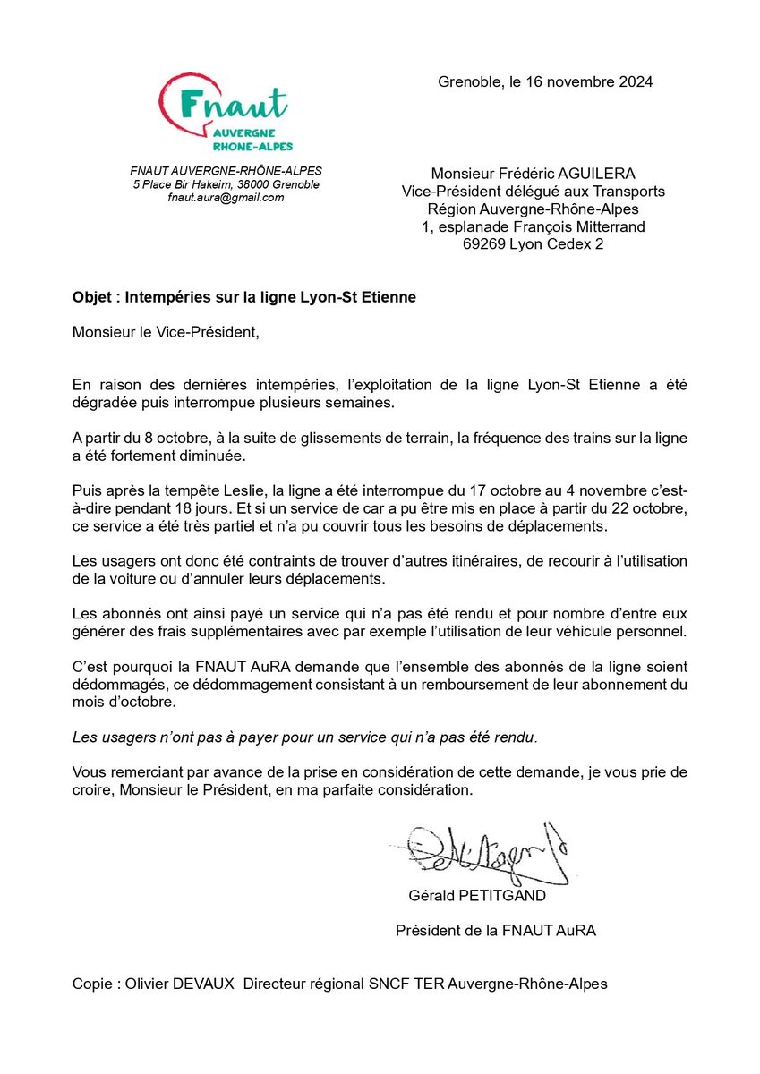 FNAUT Auvergne Rhône Alpes tweet media