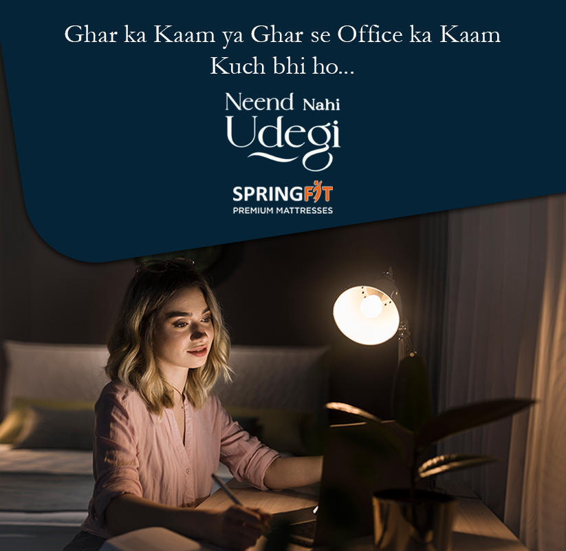 SpringfitNepal's tweet image. Whether it’s never ending house chores or the pressure of working from home, #Springfit never lets you lose your good sleep. Once you hit the bed, your hit the dreamland. #NeendNahiUdegi!

#SpringfitMattress #PremiumMattress #Mattress #SpringfitNepal #Nepal #Nepalstore
