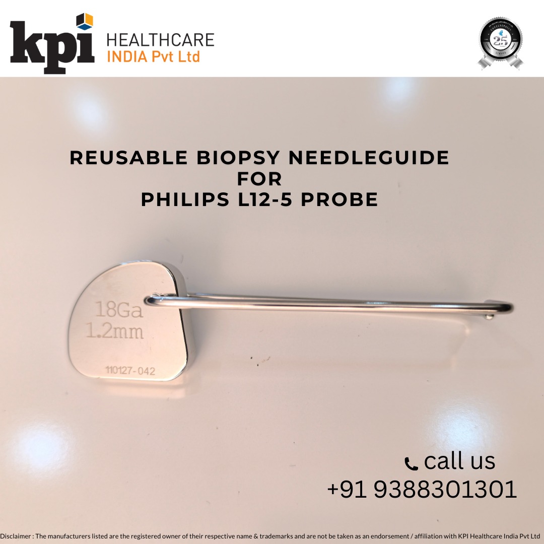 kpihealthcarein's tweet image. Reusable biopsy needle guide for Philips L12-5 probe is available for sale at KPI Healthcare India

For more details whatsapp or call +91 9388301301
Whatsapp link: ow.ly/S8ot50QxJfw
ow.ly/q0mF50QxJfA

#biopsy #needleguide  #philips #L12-5 #kpihealthcare #ultrasound