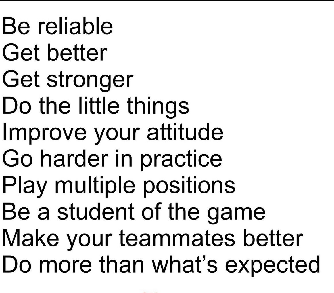 10 ways to earn playing time....
