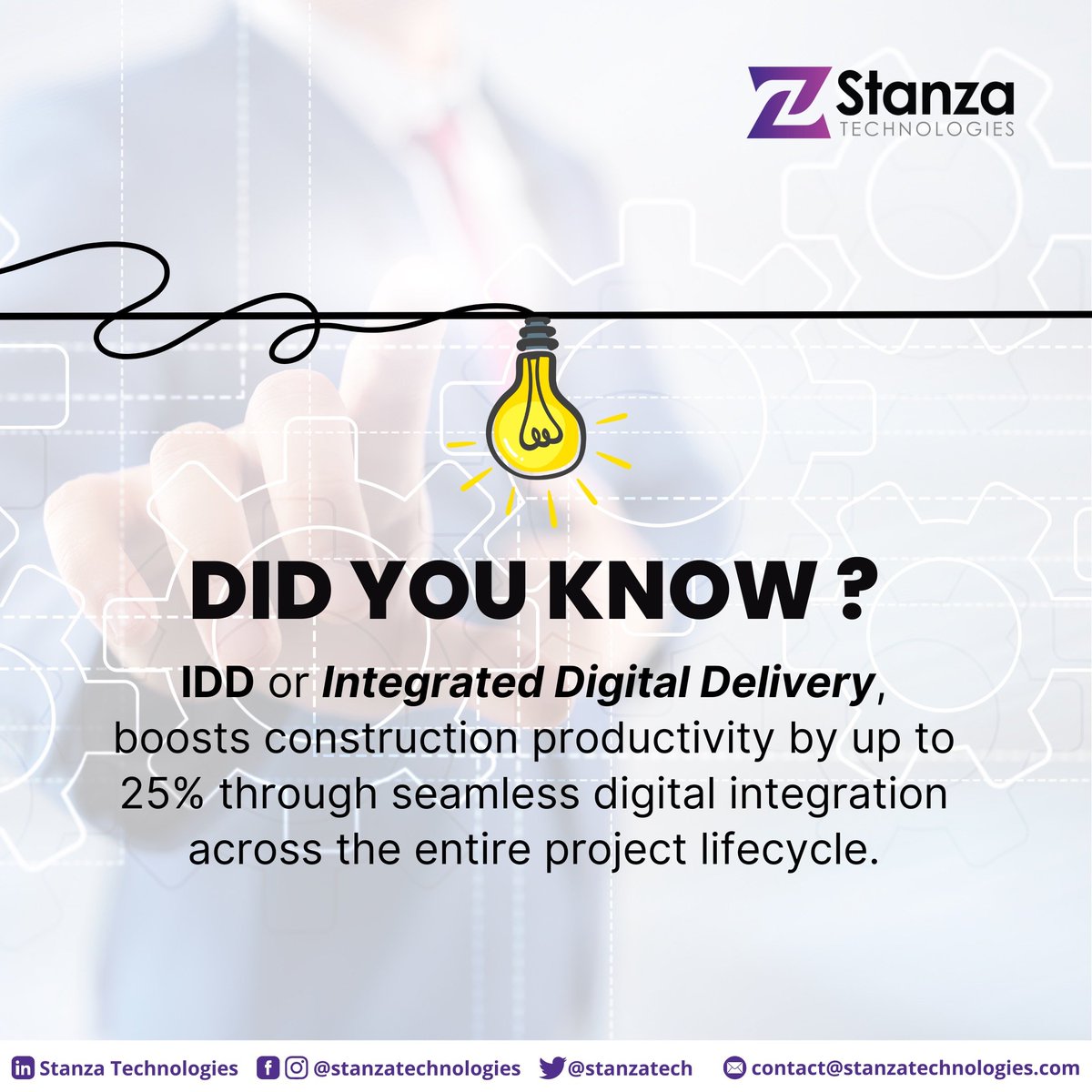 Integrated Digital Delivery connects design, planning, and construction on a single digital platform, ensuring real-time updates and collaboration. This approach boosts productivity by up to 25%, and streamlines workflows from start to finish.

Read:
stanzatechnologies.com/2023/09/07/how…