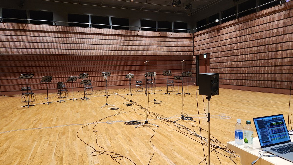 StudioOrque's tweet image. 先日は合唱団の録音で、大きなホールにお邪魔しました。
バンドの録音もよいですが、クラシック系の録音もまた味わい深いものがありますね。