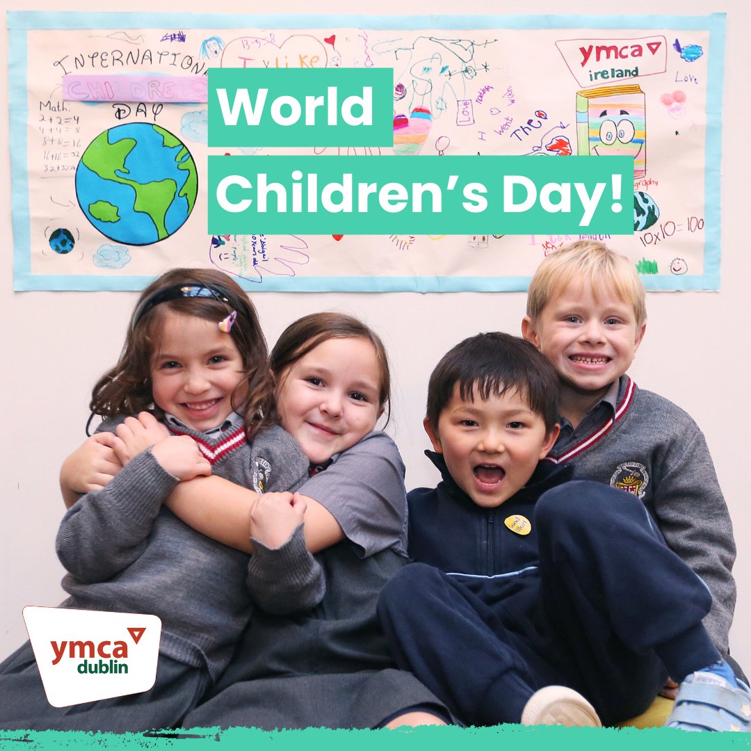 #WorldChildrensDay offers us an opportunity to celebrate children's rights &amp; re-consider how we can build a better world for children.🌏At YMCA Dublin, we are committed to upholding these fundamental rights, ensuring they guide our services and shape our approach every day.