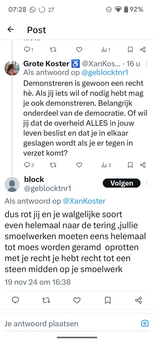 Deze stoere jongen vraagt er om om gerapporteerd te worden.