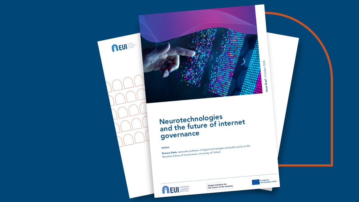 The Robert Schuman Centre (@eui_schuman) on Twitter photo 🌐Just released! New #GIFIproject brief – Neurotechnologies & the future of Internet governance: in this publication <a href="/r0xanaradu/">Roxana Radu</a> from <a href="/UniofOxford/">University of Oxford</a> highlights the urgent need for policies on brain data collected through wearables & AI.
📖Full access: loom.ly/hsRxPyw
🧵/1 🌐Just released! New #GIFIproject brief – Neurotechnologies & the future of Internet governance: in this publication <a href="/r0xanaradu/">Roxana Radu</a> from <a href="/UniofOxford/">University of Oxford</a> highlights the urgent need for policies on brain data collected through wearables & AI.
📖Full access: loom.ly/hsRxPyw
🧵/1