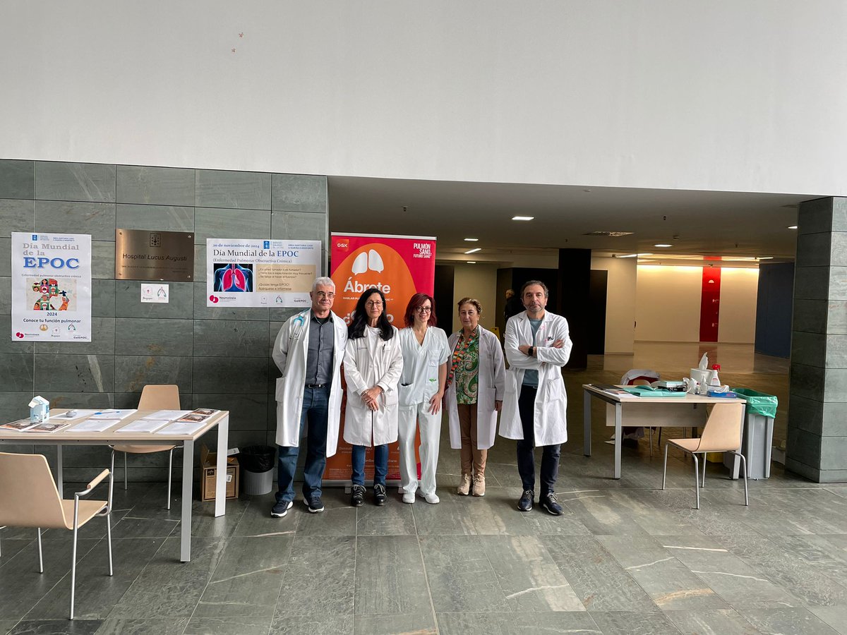 Seguimos con los actos del día de la epoc en el hospital universitario Lucus Augusti