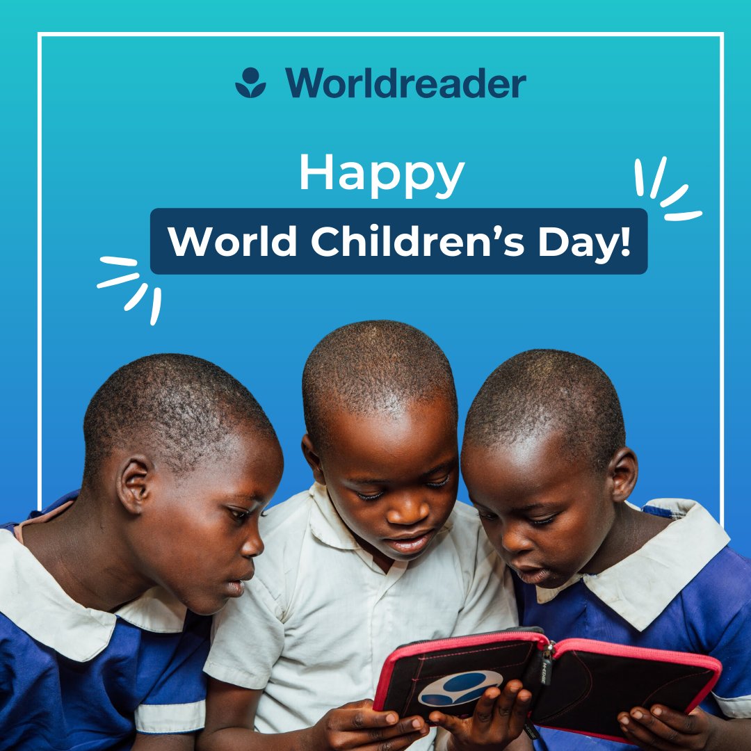 Happy World Children’s Day! Together we can build a brighter future for children one book at a time! ✨❤️ Start your reading journey here 👉 hubs.la/Q02VrQnC0 #Worldreader