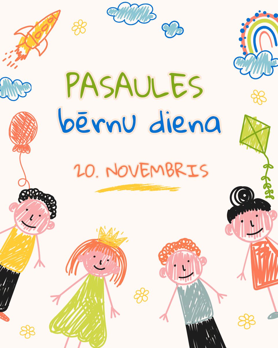 Šodien atzīmējam Pasaules bērnu dienu! ❤️ 

Katram bērnam – neatkarīgi no dzimuma, tautības vai apstākļiem – ir tiesības uz izglītību, drošību un dzīvi bez vardarbības. Bērni ir mūsu kopīgā atbildība. Rūpēsimies par bērniem šodien, lai veidotu taisnīgāku un drošāku pasauli. 🌎