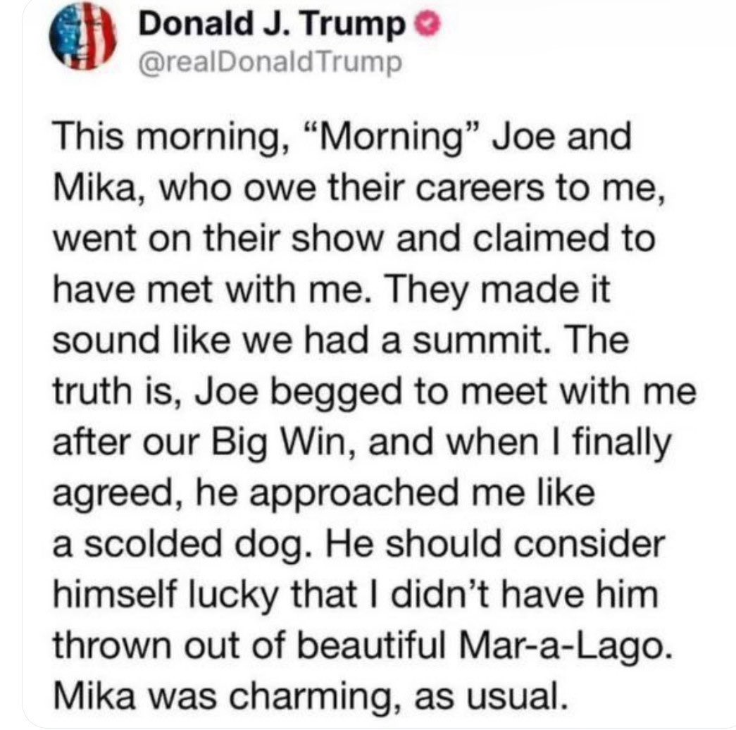 The True American (@thetrueamerica5) on Twitter photo Well that worked out well, right <a href="/Morning_Joe/">Morning Joe</a>?
You cannot reason with fascists. You can only defeat them.
You lost him, me, and countless other viewers by this feeble and catastrophic move. Well that worked out well, right <a href="/Morning_Joe/">Morning Joe</a>?
You cannot reason with fascists. You can only defeat them.
You lost him, me, and countless other viewers by this feeble and catastrophic move.